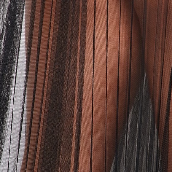 Nu Shuz Key West Black Pleated Sheer Maxi Skirt - Picture 8 of 9